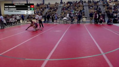 157 lbs Champ. Round 2 - Kolt Knaack, Wisconsin-La Crosse vs Tate Condezo, Southwest State