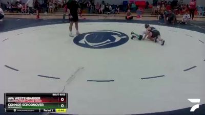 63 lbs Round 1 - Ava Westenbarger, Blackman Freestyle And Greco vs Connor Schoonover, Iron Knights