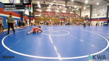 110 lbs Semifinal - Madison Ryan, Raw Wrestling Club vs Abram Corbett, Fort Gibson Youth Wrestling