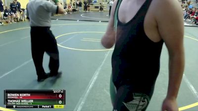 215 lbs Round 4: 10:30am Sat. - Jackson Weller, Colony High School vs Rodney McNeal, Soldotna