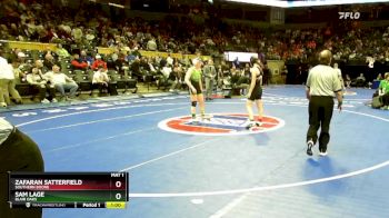 135 Class 1 lbs Cons. Round 3 - Zafaran Satterfield, Southern Boone vs Sam Lage, Blair Oaks