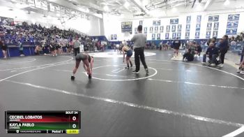 105 lbs Champ. Round 2 - Kayla Pablo, Cypress vs Cecibel Lobatos, Anaheim