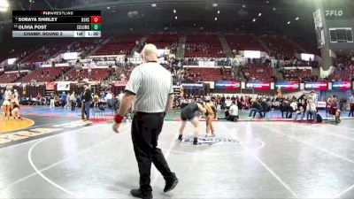 G - 155 lbs Champ. Round 2 - Olivia Post, Columbus Girls vs Soraya Shirley, Billings Senior High School Girls