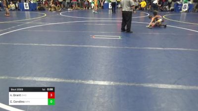 56 lbs Round Of 16 - Nahvell Grant, Ohio Heroes vs Cove Condino, WPA Spartans