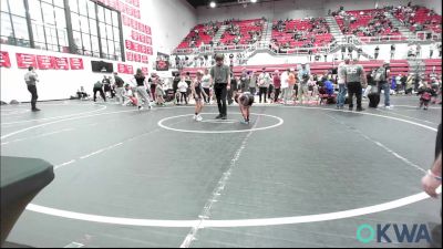 52 lbs Final - Griffyn Moyer, Del City Little League Wrestling vs Foster Barnes, Newcastle Youth Wrestling