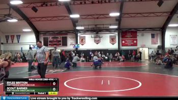 1 lbs Round 2 - Rylee Britton, Fort Madison Wrestling Club vs Scout Barnes, Fort Madison Wrestling Club