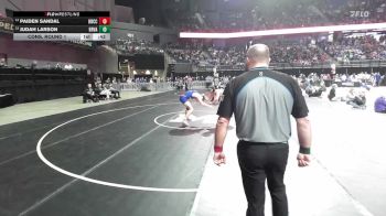 Cons. Round 1 - Judah Larson, Brandon Valley vs Paiden Sandal, Douglas/Rapid City Christian/New Underwood