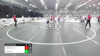 106 lbs Semifinal - Brandon Bickerton, Team Shutt Mutts vs Xavier Diaz, Iron Horse Wrestling Club