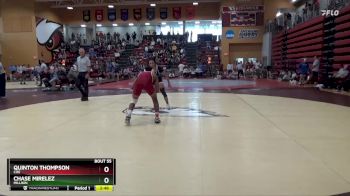 149 lbs Quarterfinal - Quinton Thompson, Coe vs Chase Mirelez, Millikin
