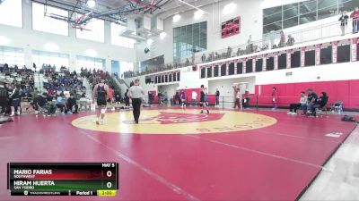 132 lbs Champ. Round 2 - Hiram Huerta, San Ysidro vs Mario Farias, Southwest