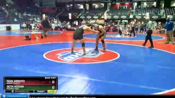 3 lbs Quarterfinal - Ivan Arroyo, Burke County vs Seth Hogan, Monroe Area