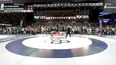 126 lbs Champ. Rd Of 128 - Kai Christiansen, ID vs Caleb Jose Cedeno Mendoza, TX