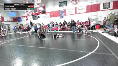 43 lbs Rr Rnd 2 - Tyler Korb, Vinita Kids Wrestling vs Kyson Miller, Wagoner Takedown Club