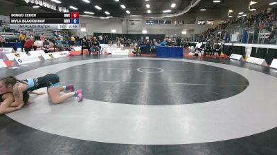 57kg 1st Place Match - Iringo Leder, Matmen Wrestling Club vs Myla Blackshaw, Matmen Wrestling Club