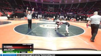 3A 120 lbs Champ. Round 1 - AJ Marino, St. Charles (East) vs Nick Fetters, Belleville (East)