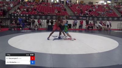 77 kg Rnd Of 16 - Etheend Deyampert, Ohio vs Gavin Ricketts, Kentucky