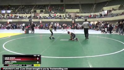 85 lbs Quarterfinal - Aden Czepa, New Prague vs Jace Koch, Spring Valley- Elmwood