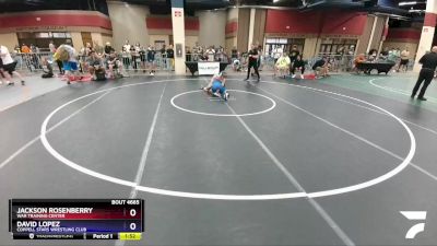 114 lbs Round 3 - Jackson Rosenberry, WAR Training Center vs David Lopez, Coppell Stars Wrestling Club