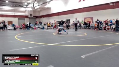 58-64 lbs Cons. Round 1 - Robert Starks, Perry Meridian WC vs Lachlan Persic, Fighting Irish WC