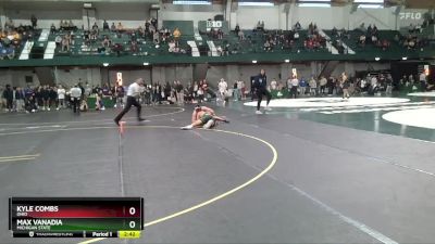 285 lbs Champ. Round 1 - Max Vanadia, Michigan State vs Kyle Combs, Ohio