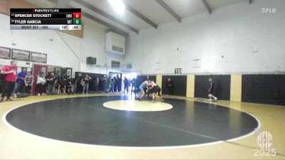 100 lbs Cons. Round 1 - Tyler Garcia, Dethrone vs Spencer Stockett, Carnegie Middle School