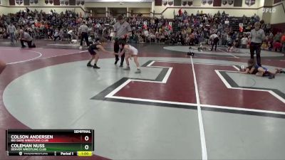 PW-8 lbs Semifinal - Colson Andersen, Big Game Wrestling Club vs Coleman Nuss, Denver Wrestling Club