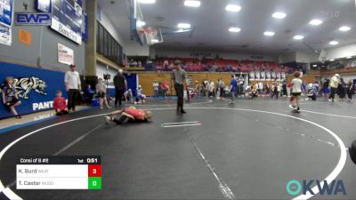 58-61 lbs Consi Of 8 #2 - Kol Burd, Weatherford Youth Wrestling vs Treble Castor, Woodward Youth Wrestling