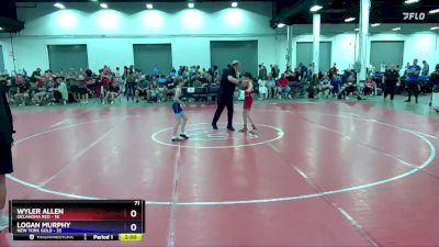 71 lbs Round 2 (8 Team) - Wyler Allen, Oklahoma Red vs Logan Murphy, New York Gold