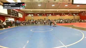 128 lbs Champ. Round 3 - Miguel Rodriguez, James Logan vs Temo Luna, San Leandro