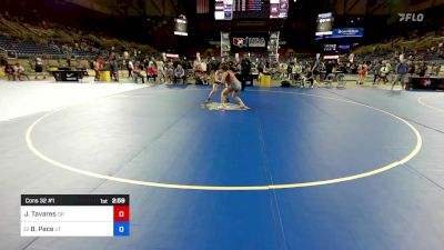 130 lbs Cons 32 #1 - Jazlin Tavares, OR vs Brooklyn Pace, UT