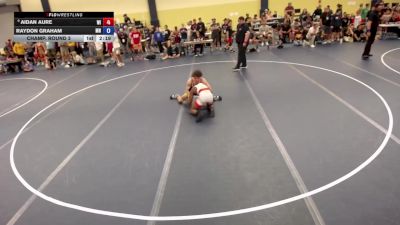 132 lbs Champ. Round 3 - Aidan Aure, WI vs Raydon Graham, MN