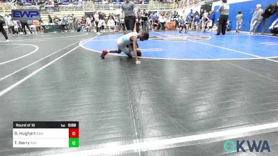 61 lbs Round Of 16 - Bentley Hughart, Raw Wrestling Club vs Tae Berry, Ark City Takedown