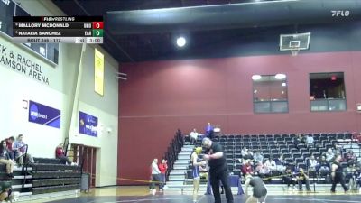 117 lbs 5th Place Match - Mallory McDonald, Mount Olive vs Natalia Sanchez, Emory & Henry