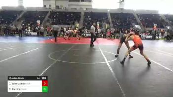 102 lbs Quarterfinal - Caleb Valenzuela, Pounders WC vs Gabriel Ramirez, Grind House WC