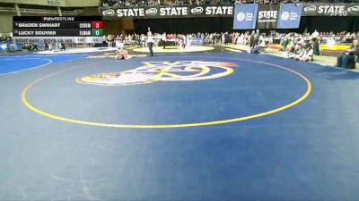 Boys 1A 165 lbs Cons. Round 3 - Lucky Douvier, Elma vs Braden Swihart, Castle Rock