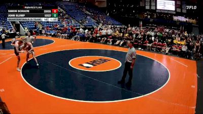 190 lbs Quarterfinals (8 Team) - Simon Schulte, Edwardsville (H.S.) vs John Slump, Arlington Heights (Hersey)