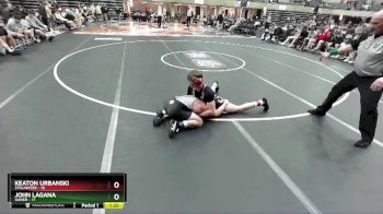 160 lbs Quarterfinals (8 Team) - John Lagana, Xavier vs Keaton Urbanski, Stillwater