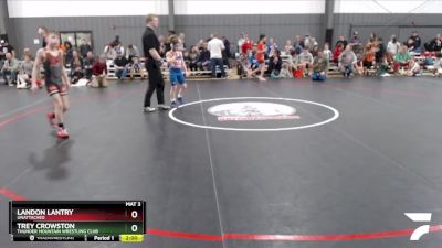 82-86 lbs Cons. Round 3 - Landon Lantry, Unattached vs Trey Crowston, Thunder Mountain Wrestling Club