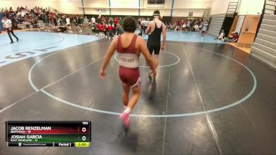 190 lbs Round 3 (10 Team) - Landon Garcia, Berthoud vs Ryan Haskell, East Renegade