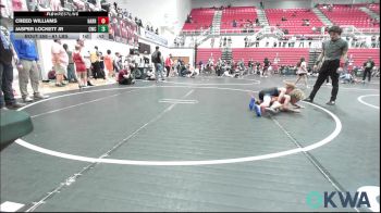 61 lbs Consolation - Creed Williams, Harrah Little League Wrestling vs Jasper Lockett Jr, Cowboy Wrestling Club