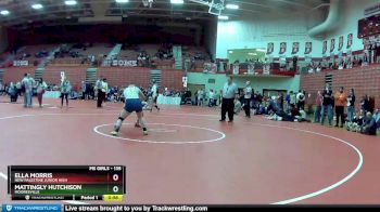 135 lbs Semifinal - Mattingly Hutchison, Mooresville vs Ella Morris, New Palestine Junior High