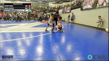 46 lbs 3rd Place - Wyatt Noel, Cowboy Wrestling Club vs Keon Ooton, Prodigy Elite Wrestling