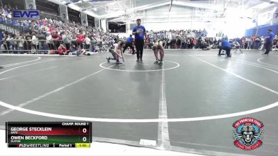 130 lbs Champ. Round 1 - Owen Beckford, SlyFox vs George Stecklein, Hays