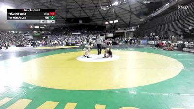 Girls 3A 100 lbs Cons. Round 5 - Iaunny Ruiz, Hermiston (Girls) vs Mya Robles, Peninsula (Girls)