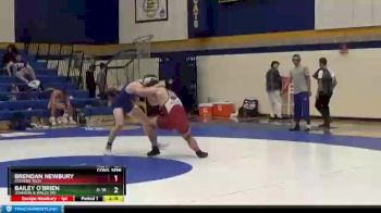 184 lbs Cons. Semi - Bailey O`Brien, Johnson & Wales (RI) vs Brendan Newbury, Stevens Tech