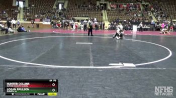 5A 175 lbs Quarterfinal - Logan Paulson, Elberta HS vs Hunter Collins, Elmore County School