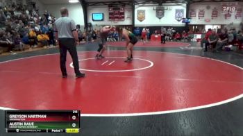 215 lbs Cons. Round 1 - Greyson Hartman, Washington vs Austin Raue, Cedar Rapids Kennedy