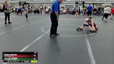 80 lbs Round 2 (4 Team) - Calvin Sperry, Mat Warriors Green vs Noah Nelson, 84 Athletes