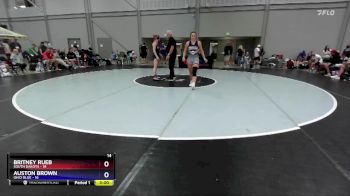 130 lbs Round 3 (8 Team) - Britney Rueb, South Dakota vs Auston Brown, Ohio Blue