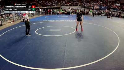 G 126 lbs Champ. Round 2 - Lillian Tyre, Patrick Taylor - Science/Tech. Girls vs Quetzicalli Guevara-Tapia, Lafayette Girls